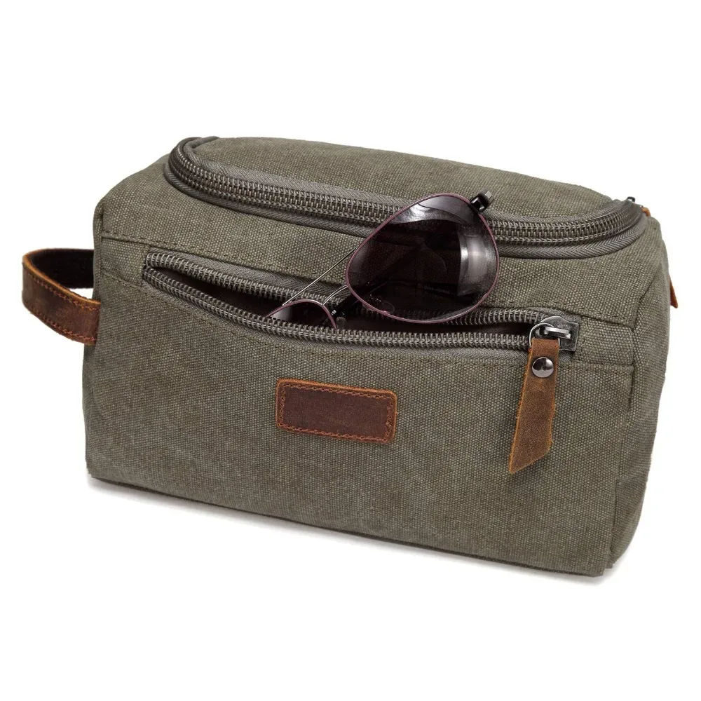 boîte de maquillage cosmétique étanche pour hommes, sac de voyage, organisateur en toile, grands nécessaire, trousse de vanité pour hommes, pochette de toilette de lavage