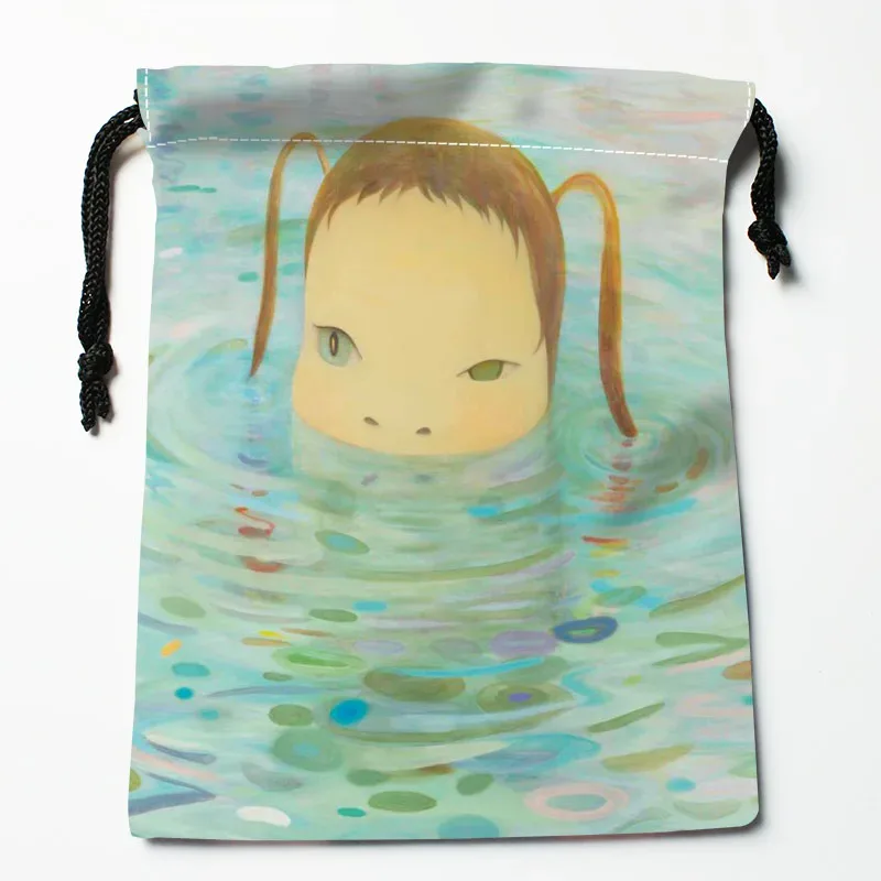 yoshimomo – sacs à cordon personnalisés nara, sacs-cadeaux imprimés, pochette de voyage, rangement de vêtements, sac à main, trousse de maquillage, 18x22cm, livraison directe