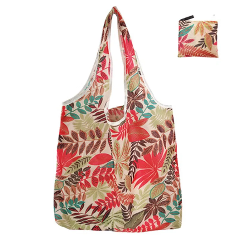 sacs à provisions réutilisables pour femmes, sac fourre-tout pliable, sac d'épicerie pour cuillère à soupe, sacs à main pliants de grande capacité, sac à cosmétiques de maquillage portable, nouveau