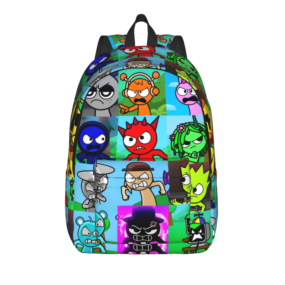 sac à dos s-sprunkis pour étudiants, sacs à dos imprimés en polyester, sacs de lycée à la mode, sac à dos coloré pour randonnée