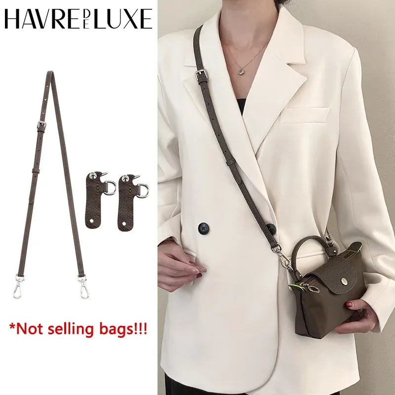 Sac à bandoulière en cuir de vache, sangle d'épaule adaptée au remplacement Longchamp Terra mini sans poinçonnage, accessoires de modification
