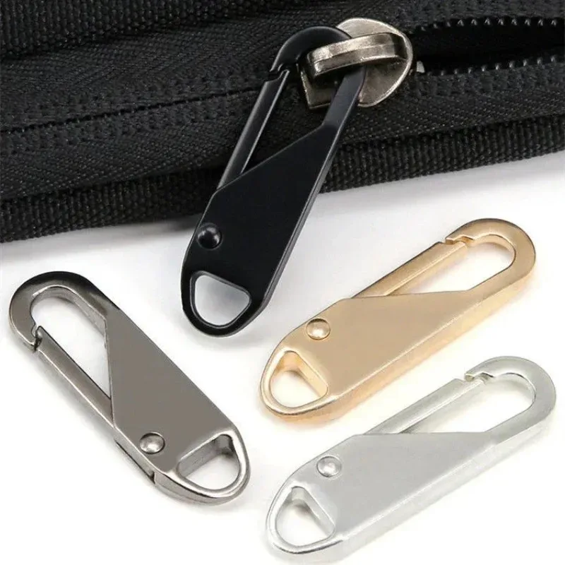 1-10 pièces tirettes de fermeture éclair, réparation instantanée de fermeture éclair, remplacement de boucle de sac, tête de fermeture éclair pour sac de voyage et valise, artisanat de couture diy
