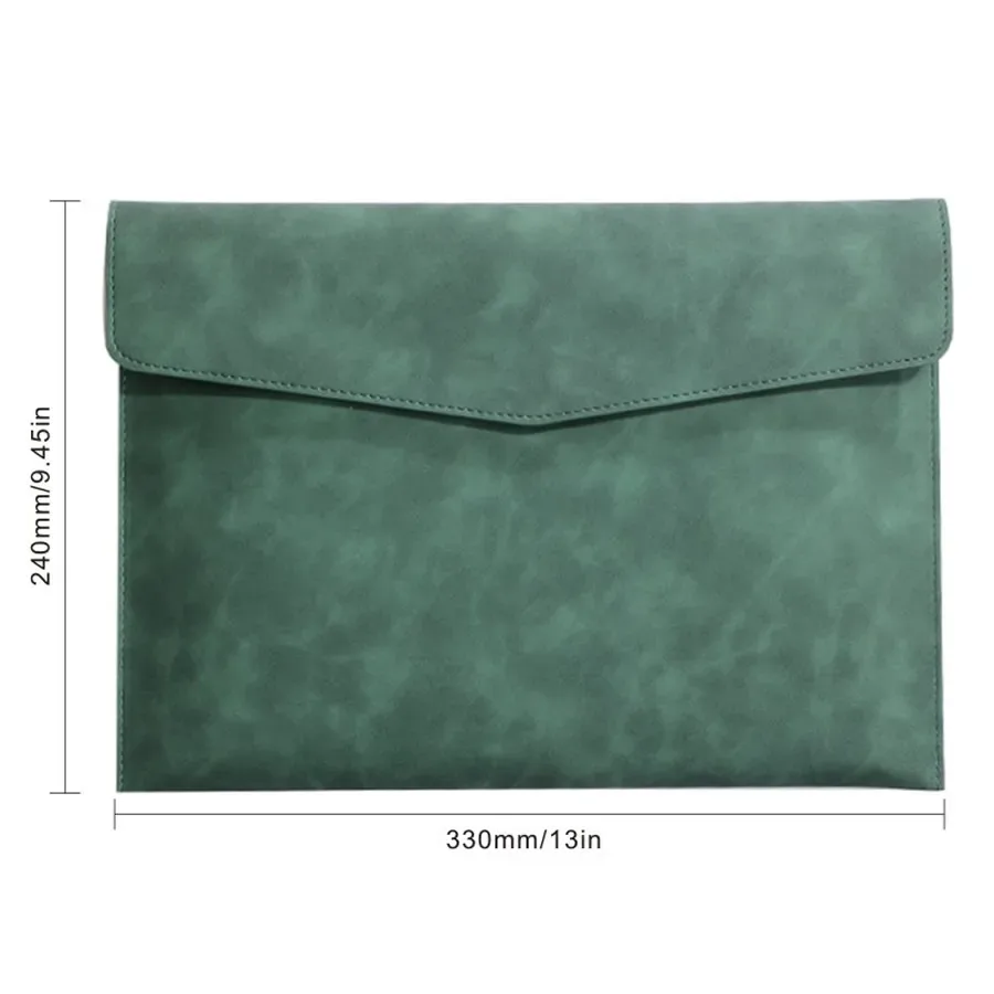 sac de documents en cuir pour entreprise, sac de rangement multifonctionnel a4 avec fermoir, sac pour ordinateur portable simple et imperméable