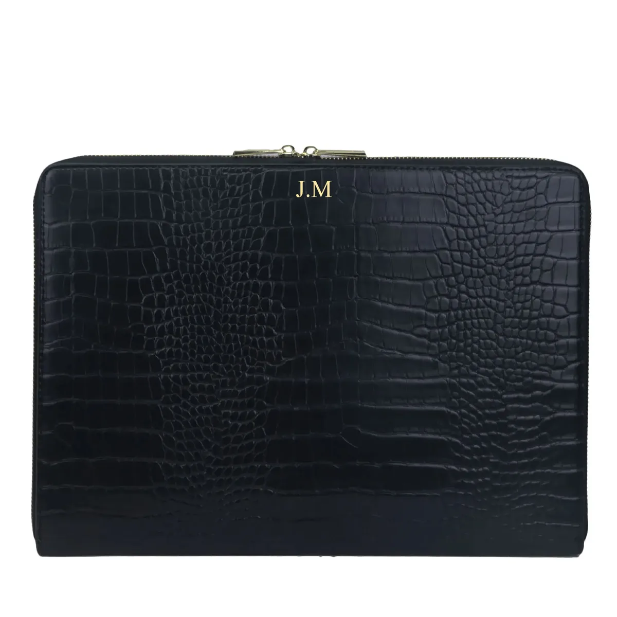 saffiano – pochette en cuir pu pour ordinateur portable, nom personnalisé, pour macbook 13 pouces, pochette d'ordinateur de voyage, housse de protection unisexe