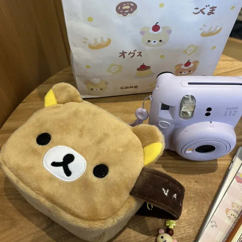 sac de rangement divers de style japonais, ours de dessin animé, sacs à cosmétiques de grande capacité, sacs de rangement portables polaroid, cadeaux