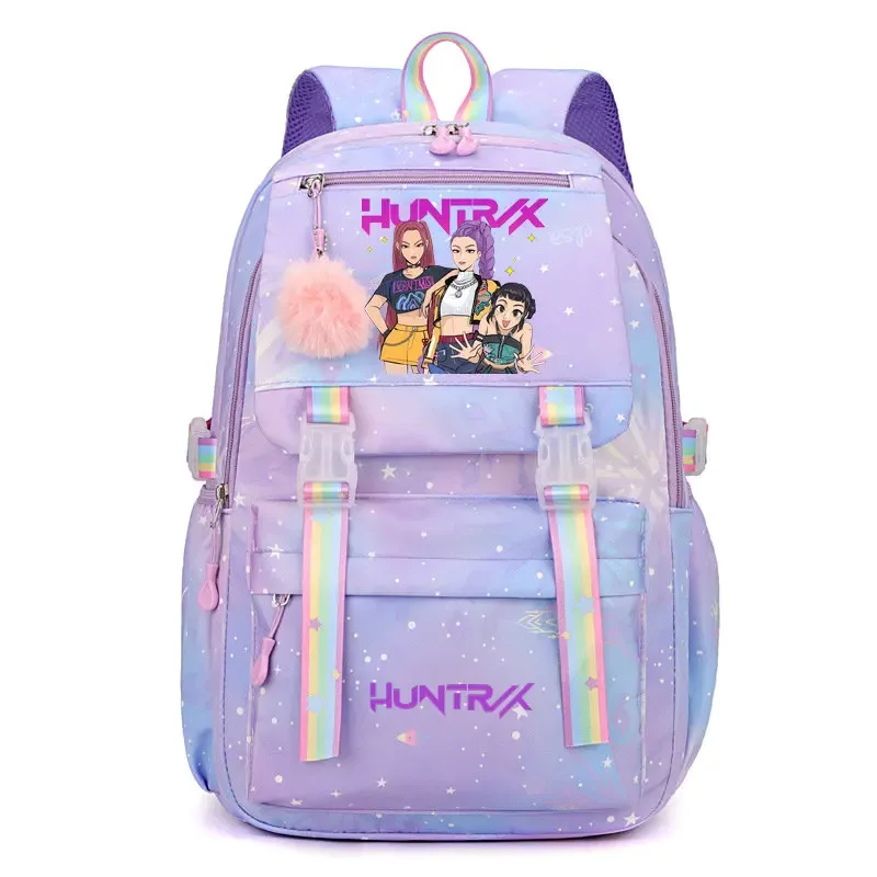 sac à dos kpop demon hunters pour étudiantes, lycéennes, collégiennes, polyvalent, adapté au quotidien et aux activités de plein air
