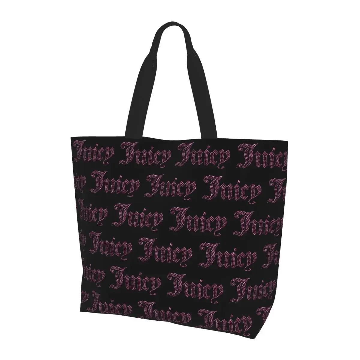 sac fourre-tout classique juicy couture en toile, grande capacité, sac à bandoulière, sac de courses pour femmes