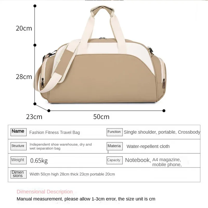 sac de fitness avec logo personnalisé, sac de voyage avec séparation sèche et humide, sac de sport personnalisé avec nom de bricolage, sac de sport