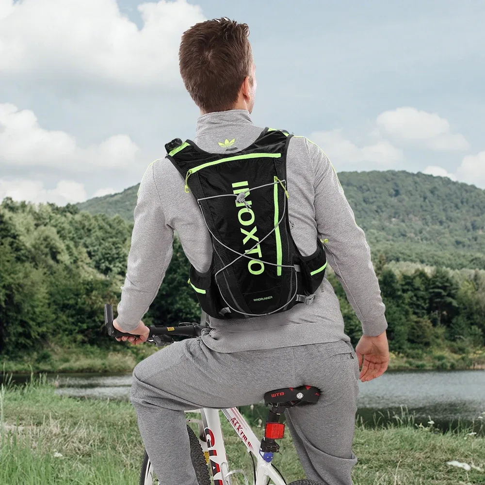 gilet hydratant de course en plein air 8l, sac à dos hydratant pour cyclisme, trekking, randonnée, marathon, vélo, avec bouteille d'eau de 500ml