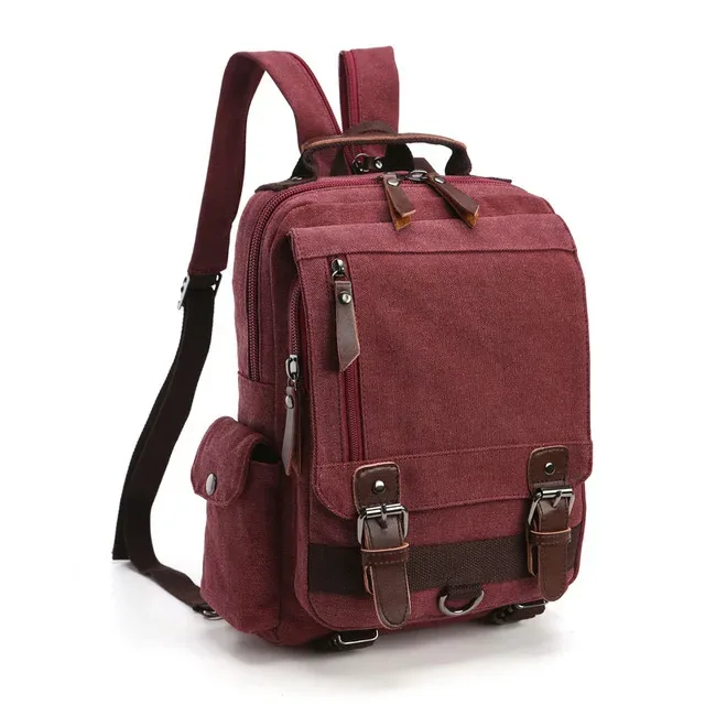 sac à dos en toile pour homme et femme, sacoche de voyage multifonctionnelle