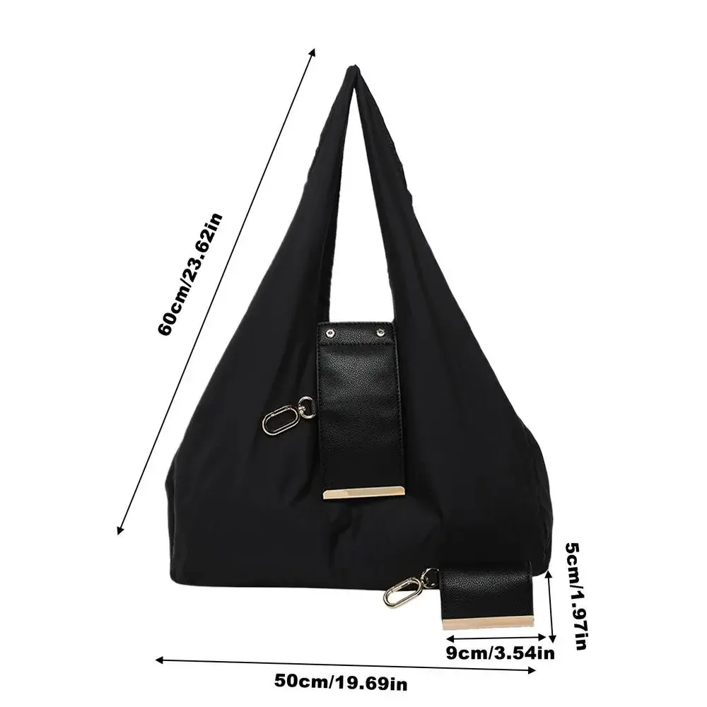 sac de courses pliable, sac fourre-tout réutilisable, mini sac extensible, léger, écologique, porte-clés, sac réutilisable de grande capacité
