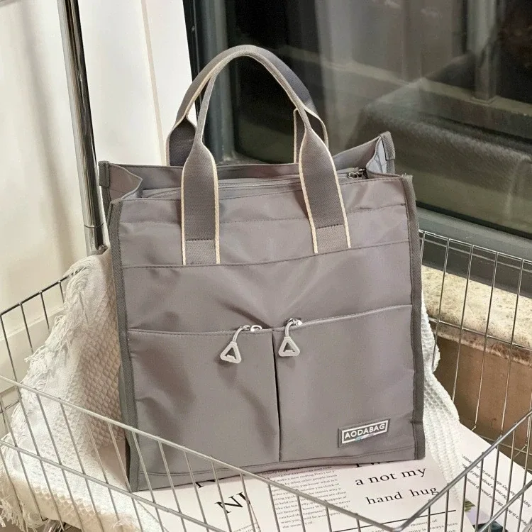 sac de rangement multifonctionnel à poignée avec plusieurs poches, sac à dos grande capacité pour étudiants, sac à lunch, sac pour fournitures de maman