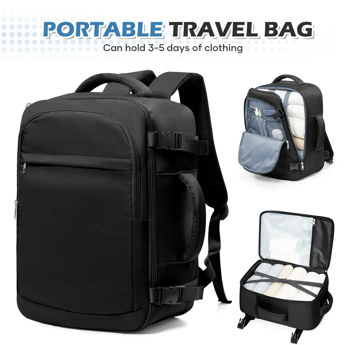 hommes 15.6 pouces pochette d'ordinateur cabine avion voyage sac à dos 40x20x25, capable porter main bagages sac à dos ryanair, collège sac à dos