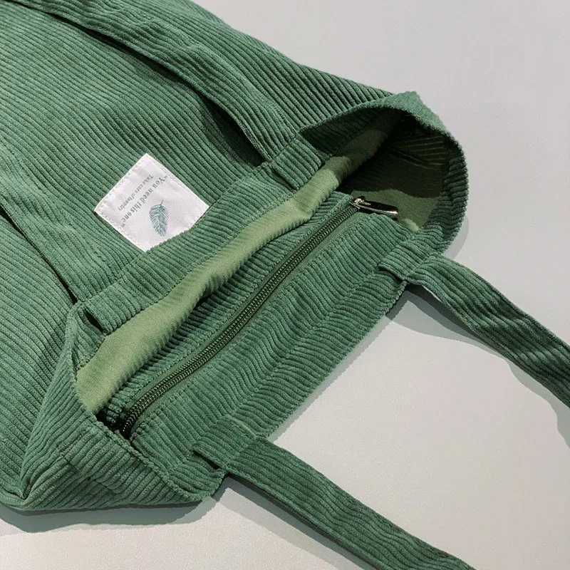 sac cabas en velours côtelé pour femme jiomay 2025 – sac fourre-tout élégant et durable, grande capacité, idéal pour un usage quotidien