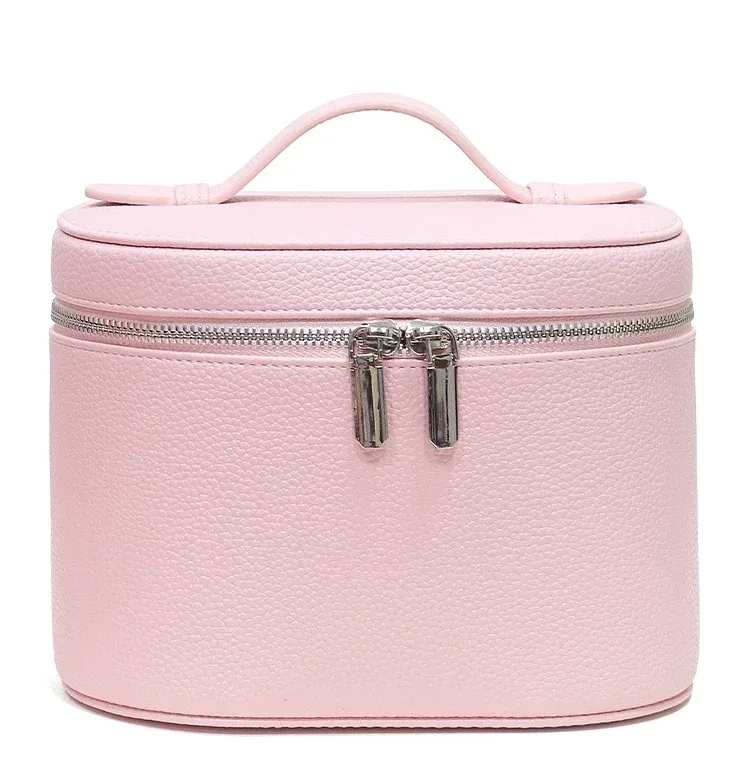 sac à cosmétiques personnalisé avec initiales pour femmes, grande capacité, accessoires de voyage féminins, trousse de maquillage avec poignée supérieure, rangement quotidien pour produits de beauté