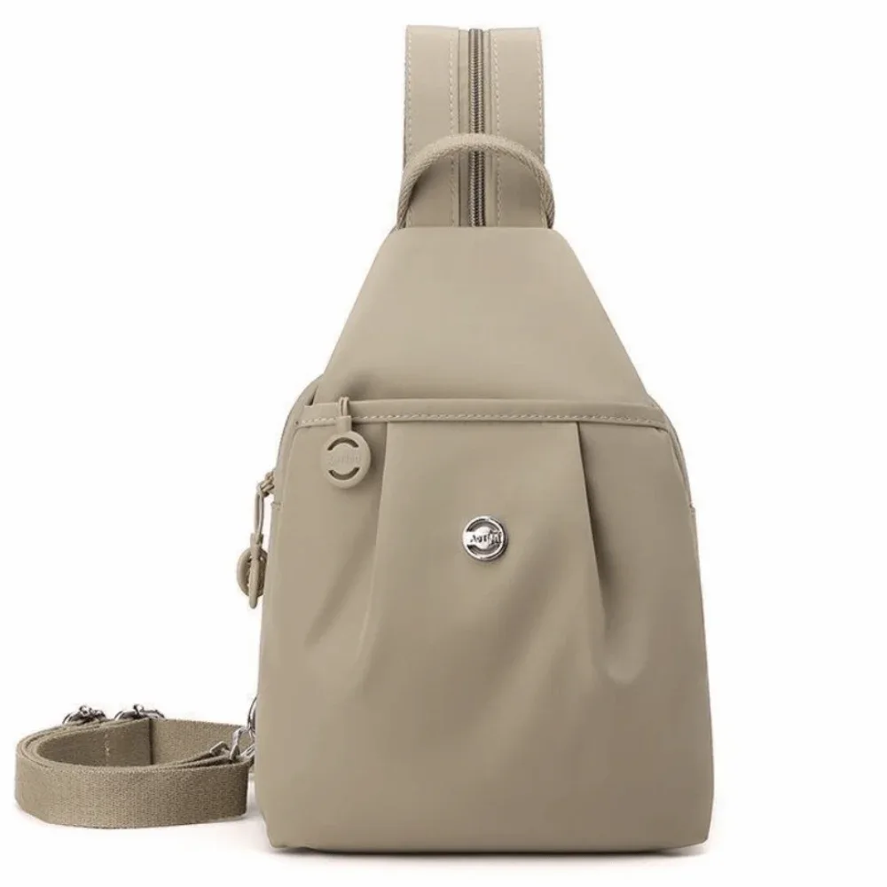 sac à dos décontracté en tissu oxford, grande capacité, sacs de poitrine multicouches, sac de voyage imperméable polyvalent unisexe