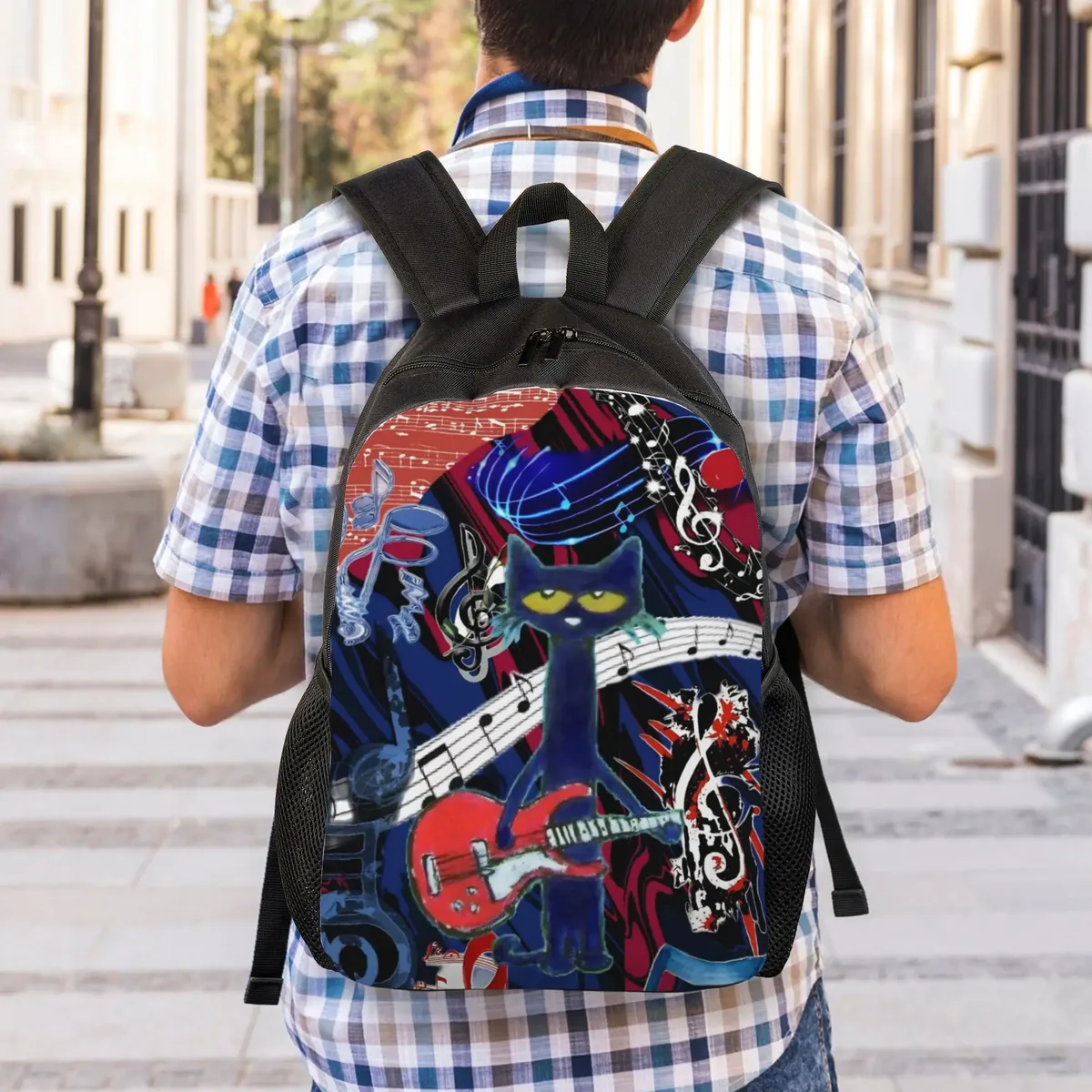 sac à dos pour enfants pete the cat, sac d'école préscolaire et maternelle pour filles et garçons
