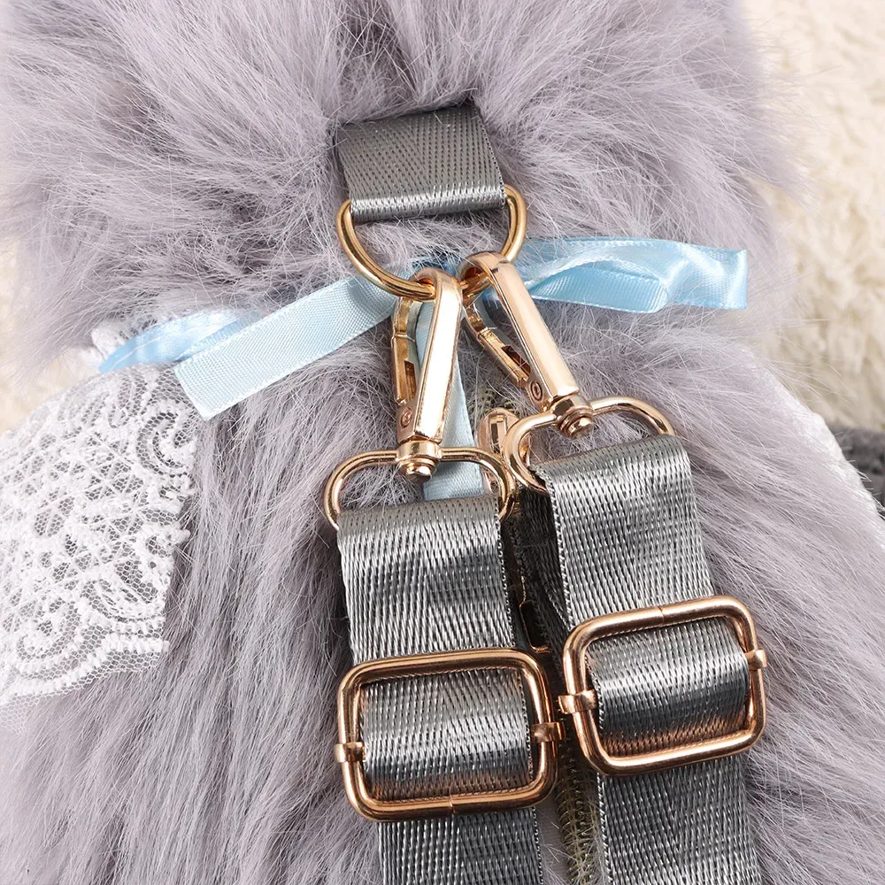 nouveau sac à dos chat réaliste en peluche, sac à dos chaton mignon et doux, sacs d'école et de voyage