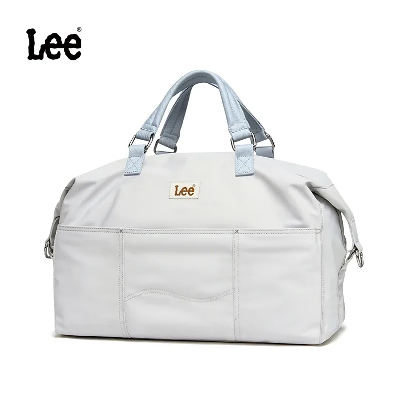 sac de voyage rose grande capacité lee pour femme avec compartiment à chaussures, sac de week-end, sac de sport, sac de fitness, sac de gym, sac de loisirs pour femme