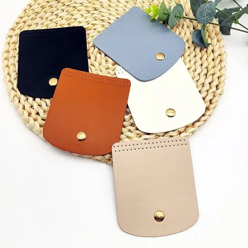couverture de rabat de sac en cuir pu indémodable, accessoires de sac en crochet diy pour femmes, pièces de rechange pour sac bandoulière fait main