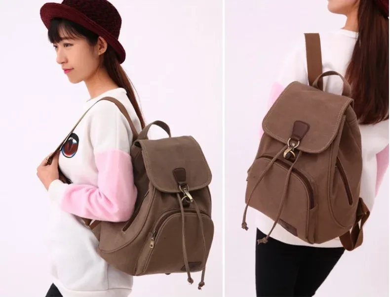 2025 nouvelles femmes sac à dos toile ordinateur portable voyage sacs à dos ordinateur sacs lycéen collège sac en plein air sac à bandoulière rюкзак