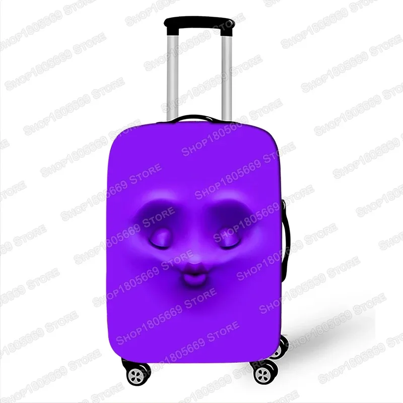 housse de valise imprimée expression drôle pour dames, housse de protection élastique pour bagages, housse anti-poussière