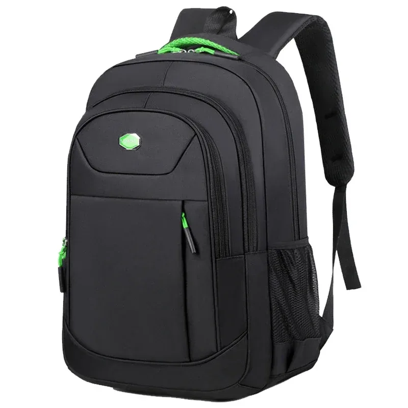 sac à dos unisexe de couleur unie à double bandoulière pour les voyages d'affaires, les trajets quotidiens et les déplacements professionnels.