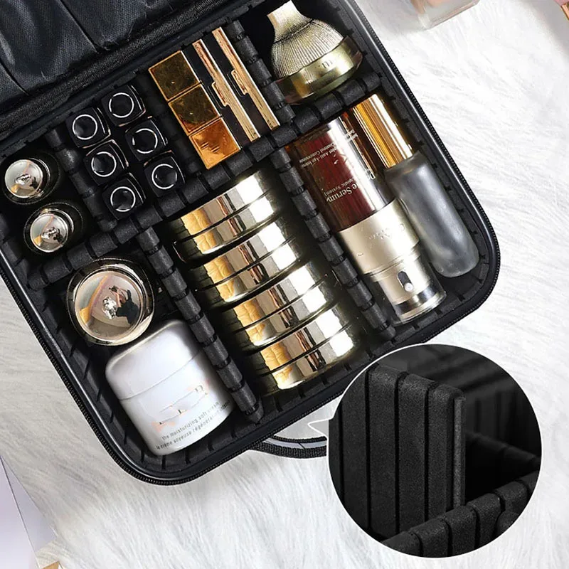 trousse de maquillage étanche, boîte professionnelle, sac à cosmétiques portable pour femmes, pour voyage, sac de rangement de maquillage