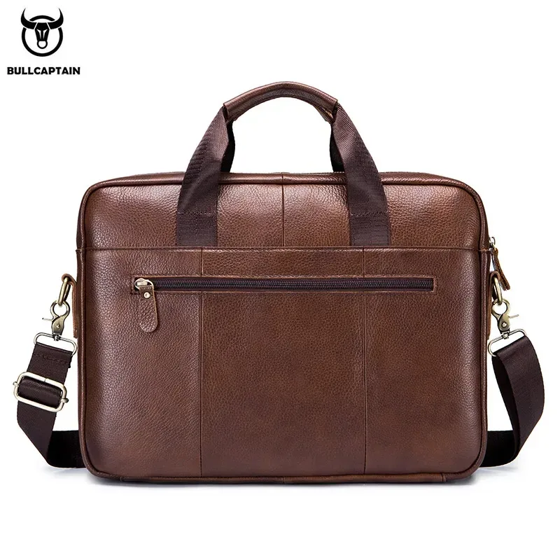 bullcaptain porte-documents pour hommes sacs d'affaires pour hommes peuvent être utilisés pour ordinateur portable de 14 pouces sac à bandoulière en cuir sac à main de bureau