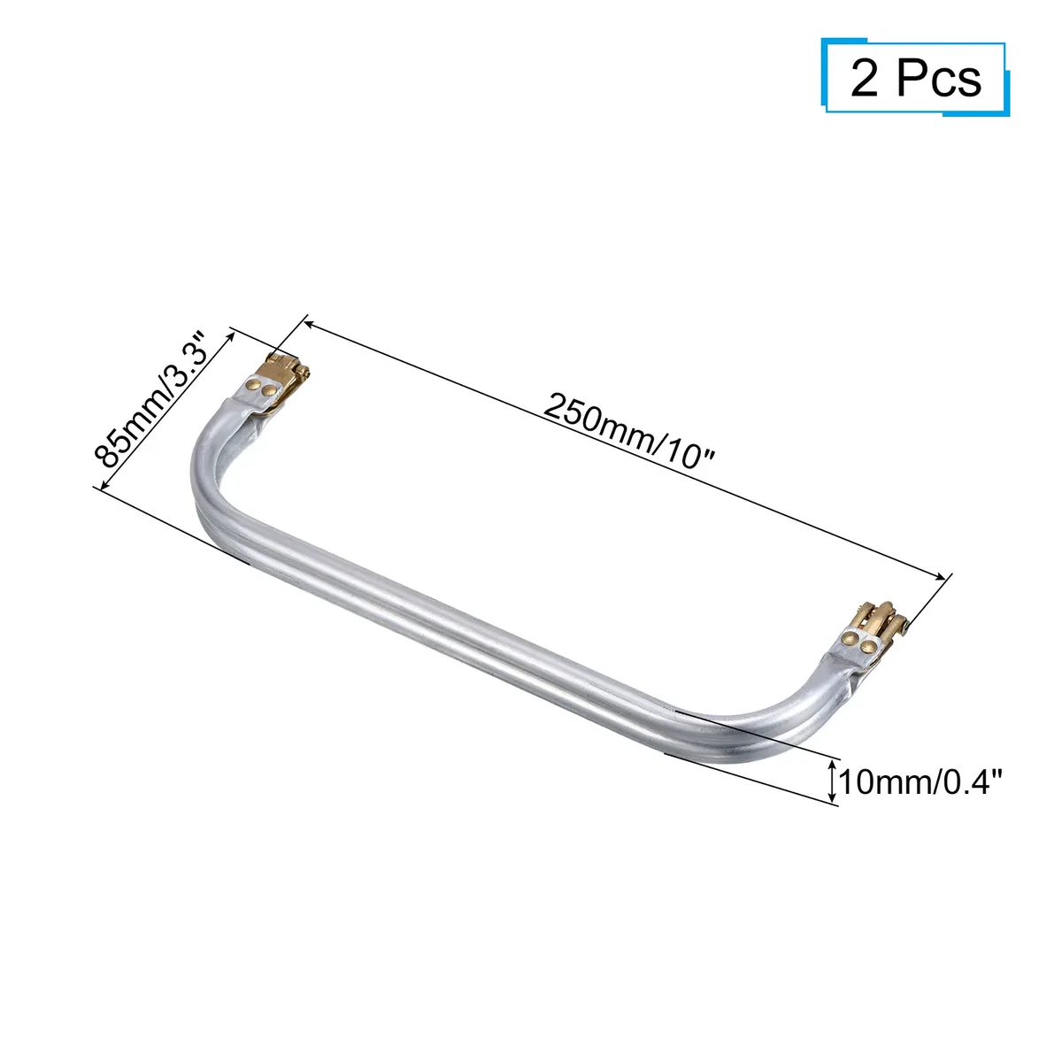 2 pièces cadre de sac à main en métal 15-35 cm, cadre rectangulaire avec fermoir kiss lock, pièces de rechange pour la fabrication de sacs diy