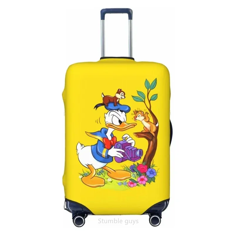 housse de protection extensible pour bagages de voyage, motif canard tendance, convient aux bagages de 18 à 32 pouces, anti-rayures, lavable