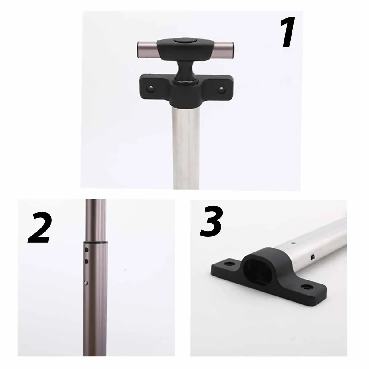 pièce de rechange pour poignée télescopique de valise, tige de traction en alliage d'aluminium pour usage quotidien, remplacement pour chariots de bagages et valises de voyage