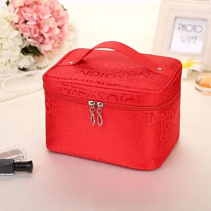 sac de maquillage pour femmes, sac de rangement de cosmétiques de grande capacité, sac de toilette pliable, sac de toilette de voyage, sac à cosmétiques portable