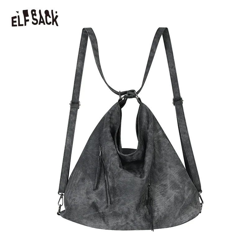 elfsack 2025 printemps nouveautés polyvalent bandoulière sac à bandoulière vintage sac fourre-tout femmes grande capacité sac