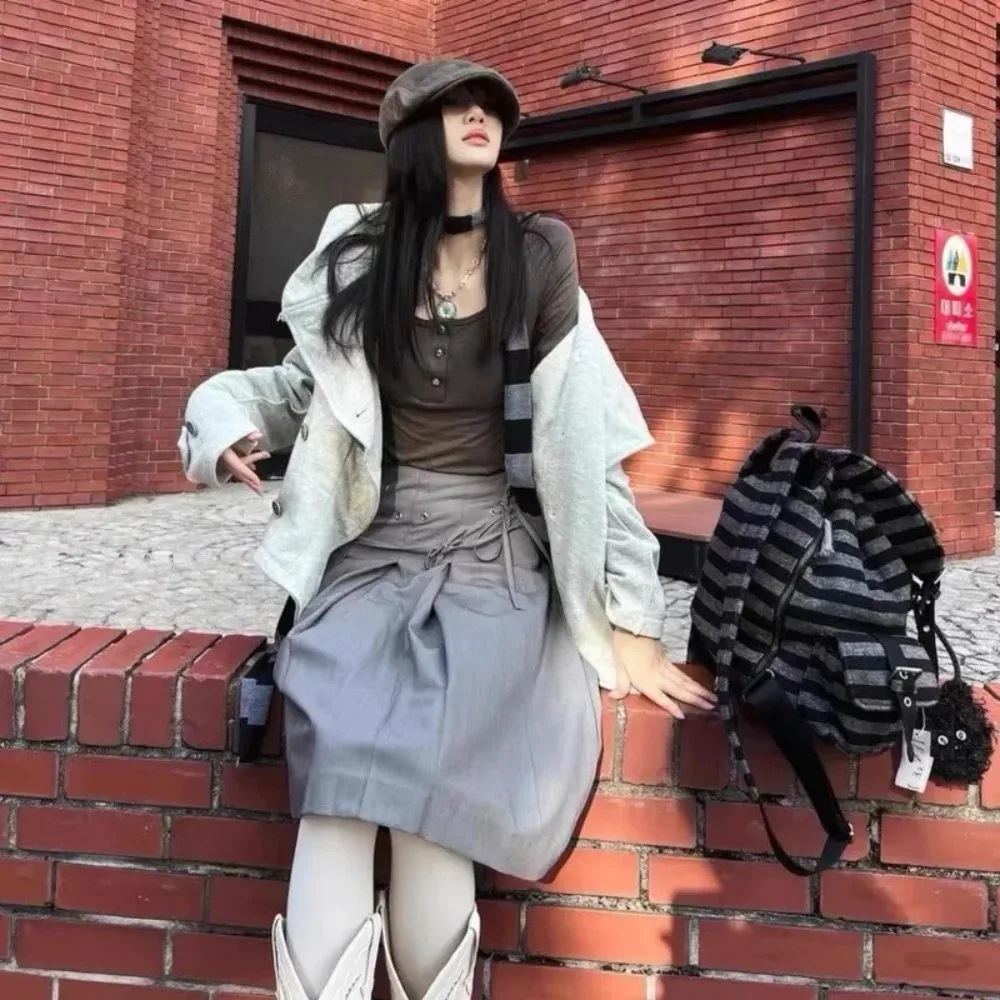 sacs à dos décontractés de style coréen, sacs à livres à rayures plates avec cordon de serrage, fourre-tout doux de grande capacité unisexe
