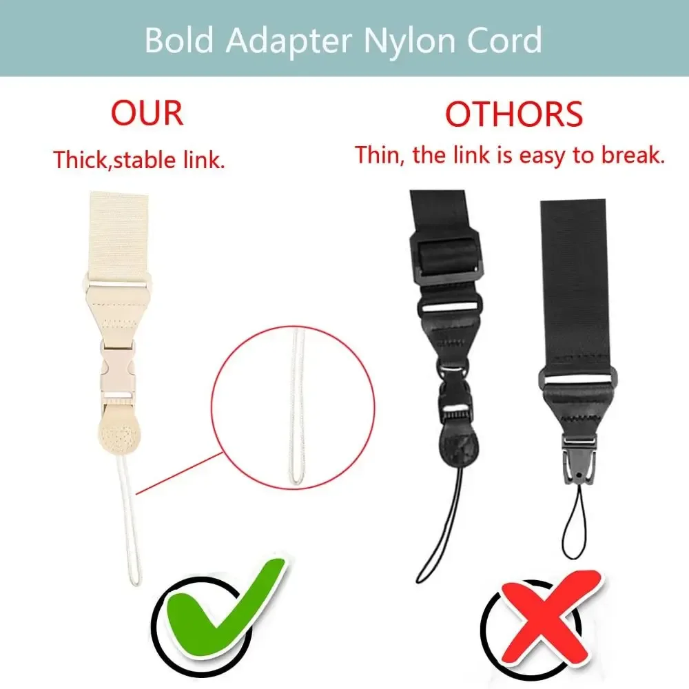 lanière de cou de remplacement en nylon portable, sangle initiée réglable, étui pour tablette à dégagement rapide, sangle pour appareil photo, sac à bandoulière pour ordinateur portable