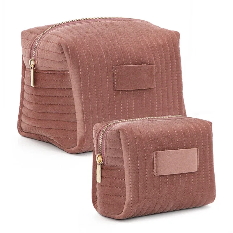 trousse de maquillage avec nom personnalisé, organisateur de voyage en velours de qualité supérieure, trousse de cosmétiques de toilette, cadeau de mariage personnalisé pour demoiselle d'honneur