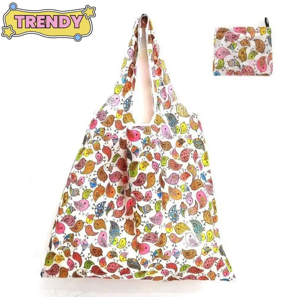 Sac de courses pliable de grande capacité, plusieurs Styles, fourre-tout de recyclage léger et lavable, sac de rangement Portable écologique