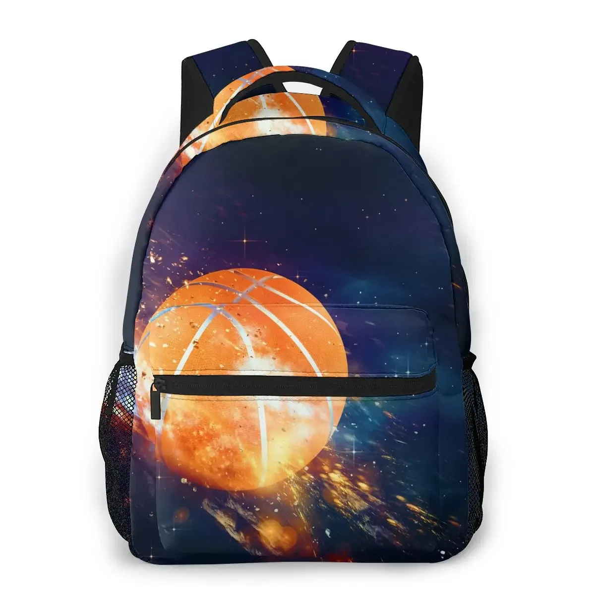 sac à dos d'école avec emblème de basket-ball pour enfant, cartable pour garçon et adolescent