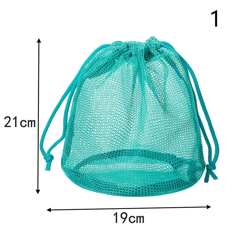 pochette de rangement en maille de nylon avec cordon de serrage, 1 pièce, pochette de voyage et d'activités de plein air polyvalente pour produits numériques, trousse de maquillage