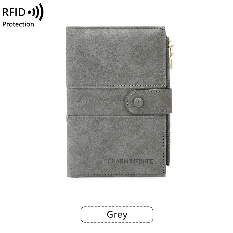 nouvelle pochette de passeport antivol rfid avec fermeture éclair, porte-documents multifonctionnel pour voyage