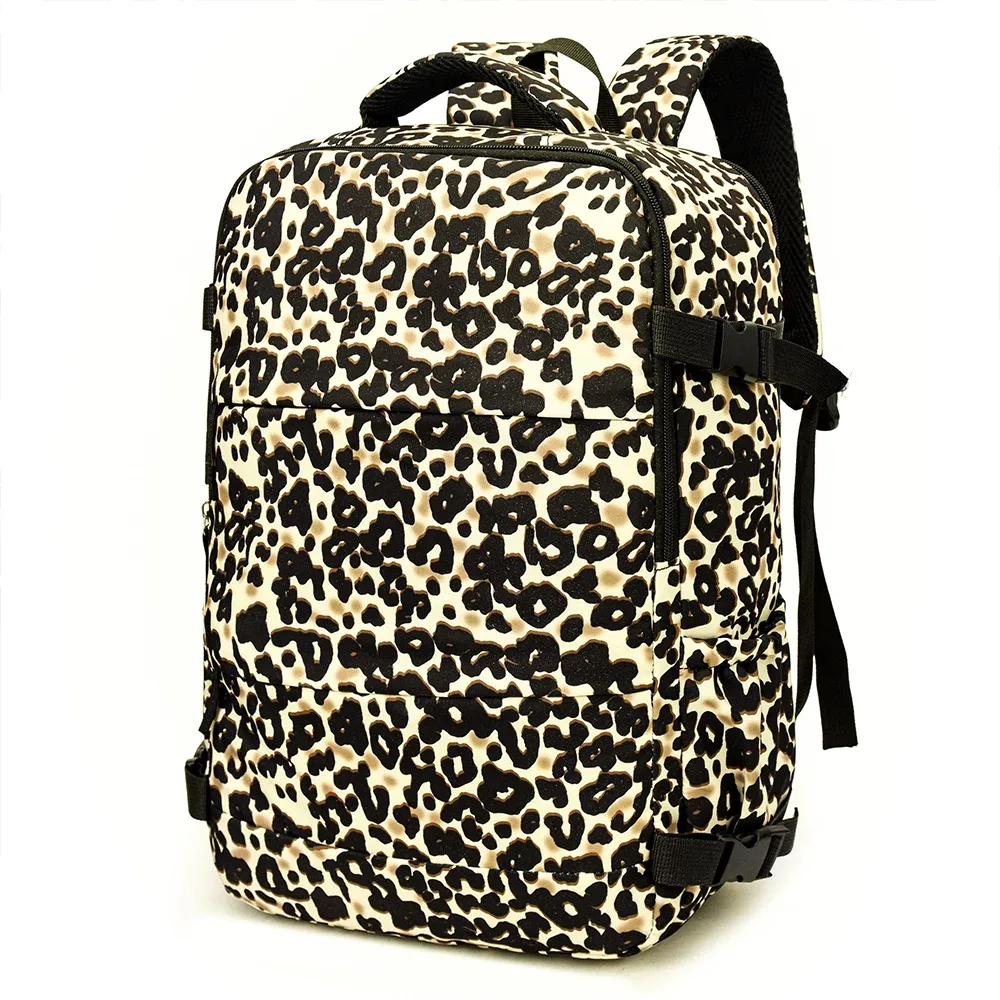 nouveau sac à dos imprimé léopard de grande capacité, sac à dos de voyage léger, valeur esthétique élevée, sac d'ordinateur de déplacement