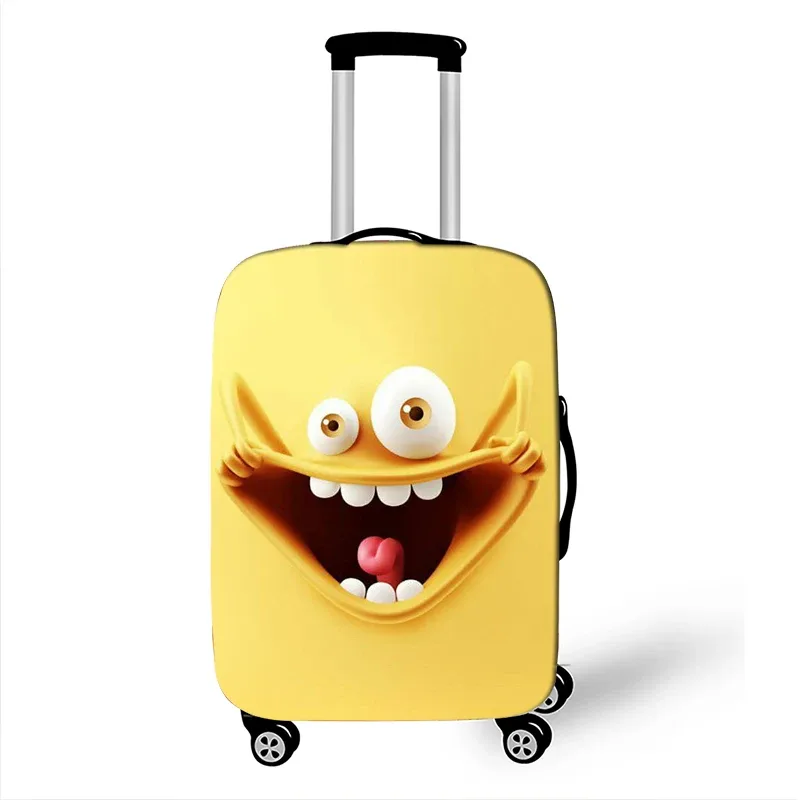 juste de bagage élastique pour voyage, housse anti-poussière, housse de protection, étui à bagages, housse de valise, expression amusante, 18-32