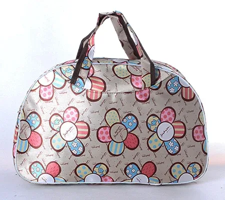 41 cm * 28 cm * 16 cm pas cher grande capacité femmes sac de voyage fourre-tout hommes bagages sac de sport nouvelle fleur impression femme sac à main pt1280