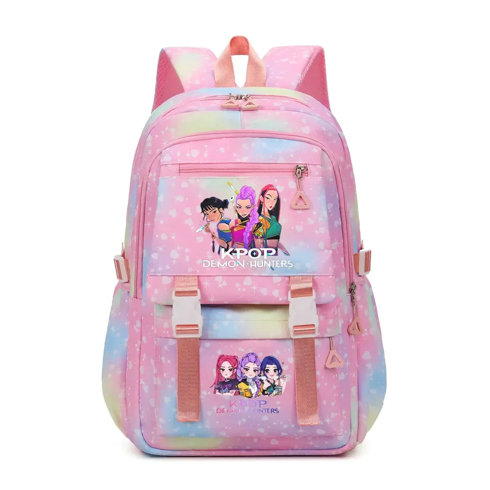 sac à dos kpop demon hunters en toile pikachu pour garçons, filles, adolescents, sac d'école, sac à dos pour hommes et femmes, sacs de voyage mochilas