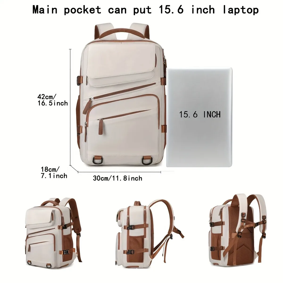 sac à dos d'affaires pour hommes et femmes, sac à dos extensible de grande capacité, sac à dos pour ordinateur, sac à dos, sac de voyage