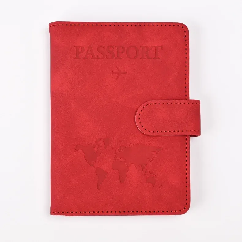 porte-passeport en cuir pu pour hommes et femmes, étui pour cartes de crédit, portefeuille de couverture, accessoires de voyage, sac à main