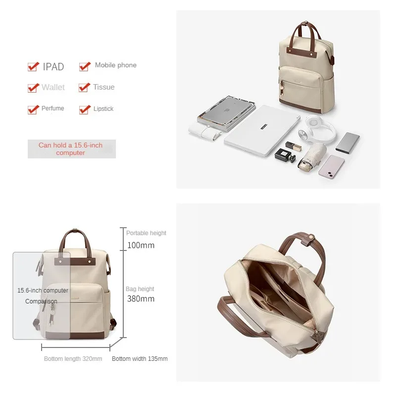 sac à dos de golf de grande capacité pour femme, cartable pour étudiant, sac d'ordinateur commpiedmont, sac à dos féminin minimaliste, déterminer