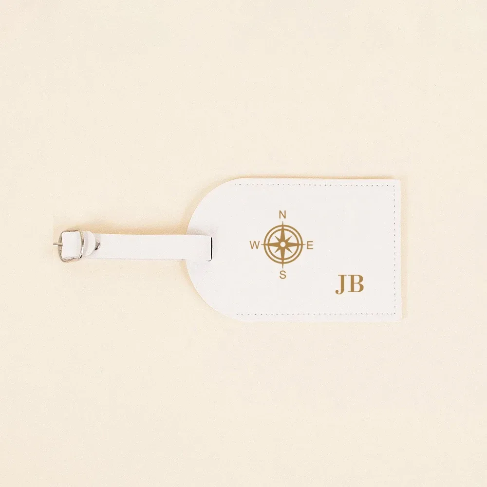 étiquette de bagage en cuir pu personnalisée monogrammée, étiquettes de bagage de voyage pour couple, cadeau de mariage, de réception nuptiale, pour la famille et les amis