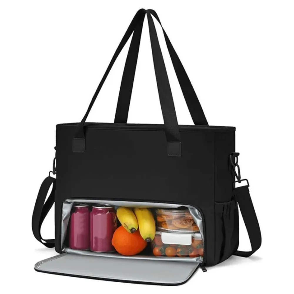 sac fourre-tout 2-en-1 isotherme grande capacité pour femme, avec compartiment pour ordinateur portable 15,6 pouces et compartiment repas, sac à main pour le travail